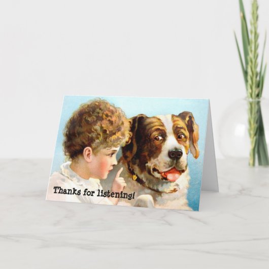 Danke fürs Zuhören! (Vorderseite)