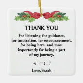 Danke fürs Zuhören, für Anleitung Keramikornament (Vorderseite)