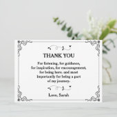 Danke fürs Zuhören, für den Leitfaden Einladung (Stehend Vorderseite)