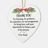 Danke fürs Zuhören, für die Anleitung... Keramik Ornament (Links)