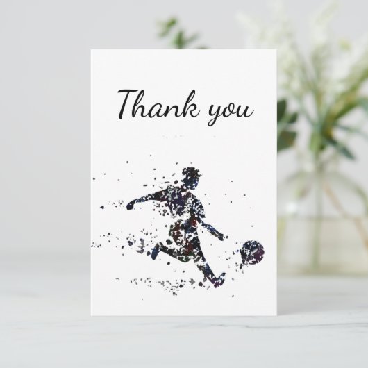 Danke Fußball Sport (Stehend Vorderseite)