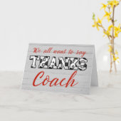 Danke Fußball-Trainer aus allen US Fußball-Briefen Karte (Gelbe Blume)