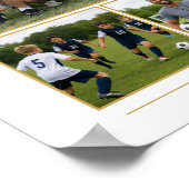 Danke Fußballmannschaft Trainer Geschenk Poster (Ecke)