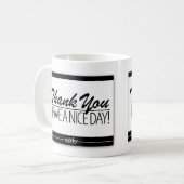 Danke Fußmatten-Tasse Kaffeetasse (Vorderseite Links)