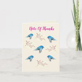Danke G Card : Blue Birds Happy