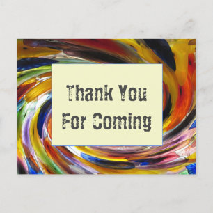 Danke Gast Helle Tie-Dye Wirbel Würdigung Postkarte