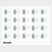 Danke, Gastgeschenk Hochzeit Stickers (Blatt)
