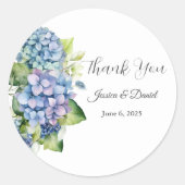 Danke, Gastgeschenk Hochzeit Stickers (Vorderseite)