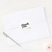 Danke, Gastgeschenk Hochzeit Stickers Minimalistis (Umschlag)