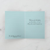 Danke Gebets-Karte (Innenseite)