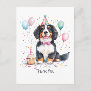 Danke Geburtstag Berner Sennenhund Postkarte