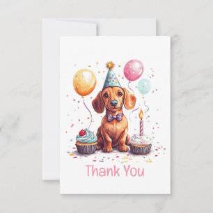 Danke Geburtstag Dachshund Hund 