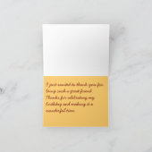 Danke, Geburtstag Dankeskarte (Innenseite)