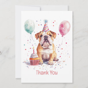 Danke Geburtstag Englische Bulldogge