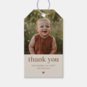 Danke, Geburtstag Foto Geschenkanhänger (Vorderseite)