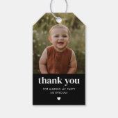 Danke, Geburtstag Foto Geschenkanhänger (Vorderseite)