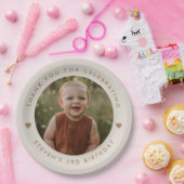 Danke, Geburtstag Foto Pappteller (Party)