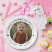 Danke, Geburtstag Foto Pappteller (Party)