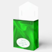 "Danke, Geburtstag grüne Texturierung sehen Geschenkschachtel (Geöffnet)