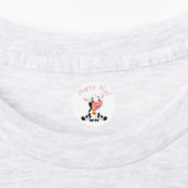 Danke Geburtstag rosa Aufkleber (Befestigt)