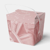 "Danke!" Geburtstag rosa Texturierte Fabric Look Geschenkschachtel (Rückseite)