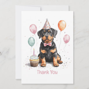 Danke Geburtstag Rottweiler Hund