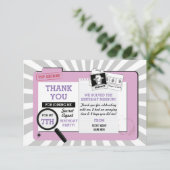 Danke Geburtstags-geheime Agent-Spions-Karten (Stehend Vorderseite)