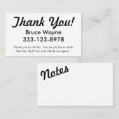 Danke! generische Fahranteil-Visitenkarten Empfehlungskarte (Vorne/Hinten)