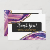 Danke Geode Agate Slice Gemstone Ultra Violet (Vorne/Hinten)