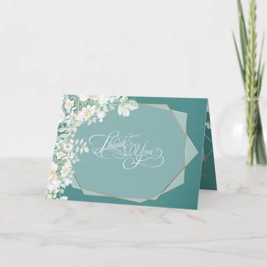 Danke | Geometrische Wildblumen und Berries (Vorderseite)