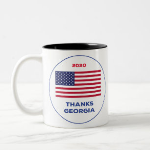 Danke Georgia 2020 Wahl Zweifarbige Tasse