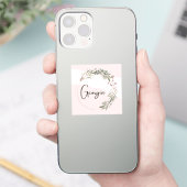 Danke Georgien Aufkleber (Telefon)