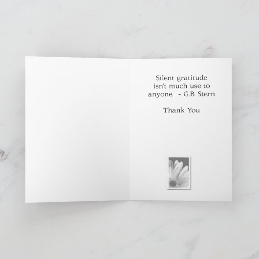 Danke - Gerber Gänseblümchen-Gruß-Karte (Innenseite)