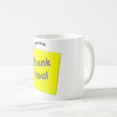Danke, Geschenk für den Menschen - Sticky Note - A Kaffeetasse (VorderseiteRechts)
