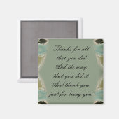 Danke, Geschenk - Magnet (Vorderseite/Rückseite)