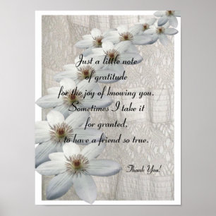 Danke, Geschenk - Poster Verse