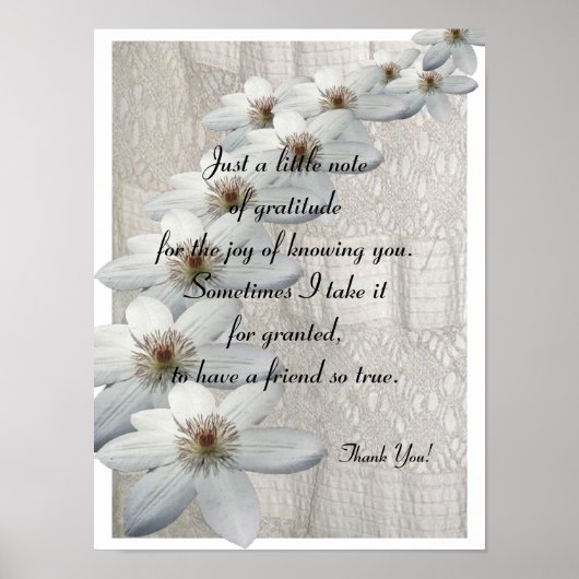 Danke, Geschenk - Poster Verse (Vorne)