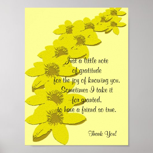 Danke, Geschenk - Poster Verse (Vorne)