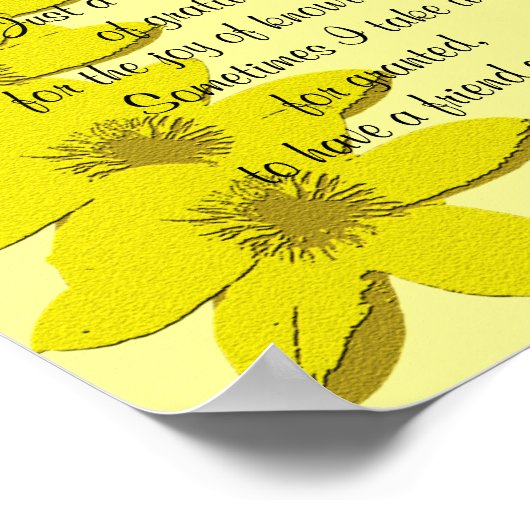 Danke, Geschenk - Poster Verse (Ecke)