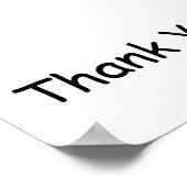 Danke, Geschenk - Poster Verse (Ecke)