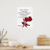 Danke, Geschenk - Poster Verse (Küche)