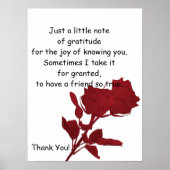 Danke, Geschenk - Poster Verse (Vorne)