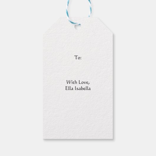 Danke, Geschenk-Tag Geschenkanhänger (Rückseite)