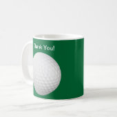 Danke, Geschenke Golf zu spielen Kaffeetasse (Vorderseite Links)