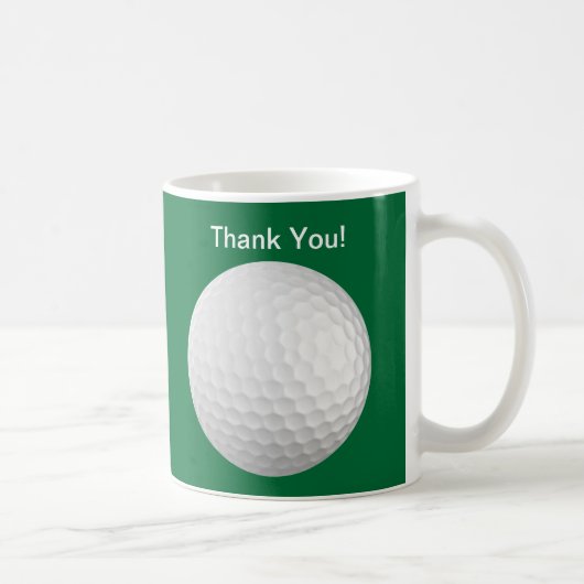 Danke, Geschenke Golf zu spielen Kaffeetasse (Rechts)