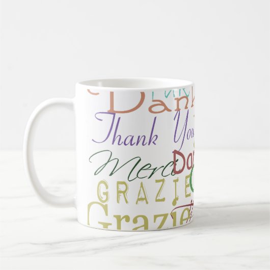 Danke Geschenke Kaffeetasse (Links)