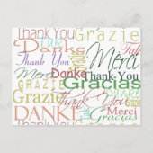 Danke, Geschenke Postkarte (Vorderseite)