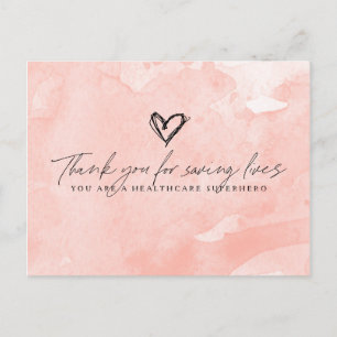 Danke Gesundheits-Superheld Postkarte