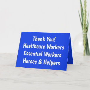 Danke! Gesundheitspersonal - Grundlegende Karte
