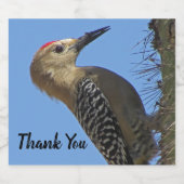 Danke Gila Woodpecker Foto Bird Aufwertung Bierflaschenetikett (Einzelnes Label)